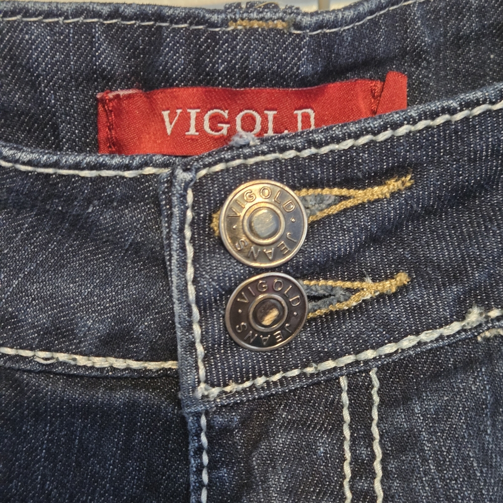 VIGOLD Boot Cut Dark Blue Jeans - Picture 2 of 7
